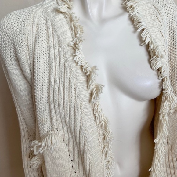 Rosie Neira Ivory Open Cardigan Sweater - Picture 4 of 5